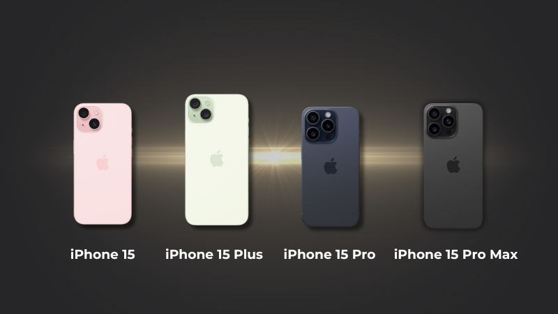 Kích thước iPhone 15 Pro Max cùng các phiên bản còn lại
